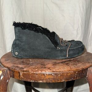 UGG Australia Alena Moccasin Slipper 1112278 Black Women’s Size 8